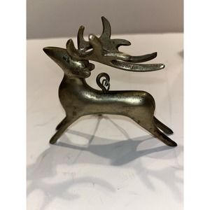 5” Pewter Deer with Antlers ornament